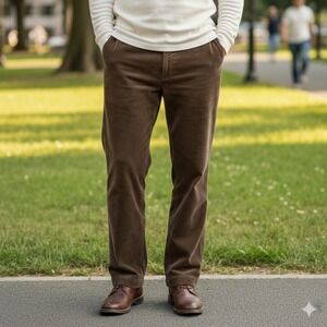 Vintage Polo Ralph Lauren Corduroy Pants Mens 40x32 Pleated Baggy Loose Fit